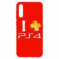 Чехол для Samsung A50 I love PS4 - PrintSalon
