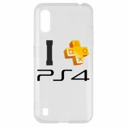 Чехол для Samsung A01/M01 I love PS4 - PrintSalon