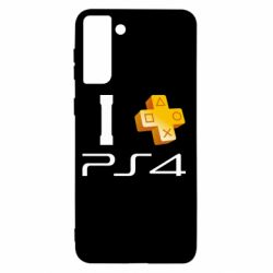 Чехол для Samsung S21+ I love PS4 - PrintSalon