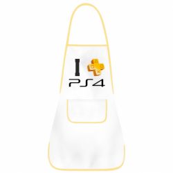 Фартук I love PS4 - PrintSalon