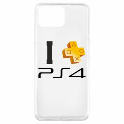 Чехол для Oppo A73 I love PS4 - PrintSalon