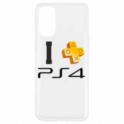 Чехол для Oppo Reno 4 I love PS4 - PrintSalon