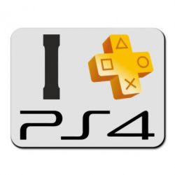 Коврик для мыши I love PS4 - PrintSalon