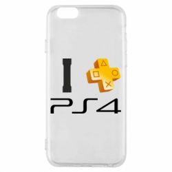 Чехол для iPhone 6/6S I love PS4 - PrintSalon