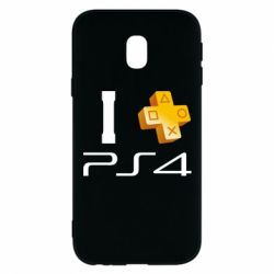 Чехол для Samsung J3 2017 I love PS4 - PrintSalon