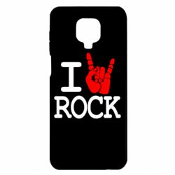 Чехол для Xiaomi Redmi Note 9S/9Pro/9Pro Max I love rock - PrintSalon