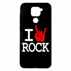 Чехол для Xiaomi Redmi Note 9/Redmi 10X I love rock - PrintSalon