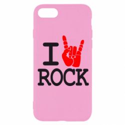 Чехол для iPhone SE 2020 I love rock - PrintSalon