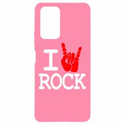 Чехол для Xiaomi Redmi Note 10 Pro I love rock - PrintSalon