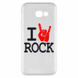 Чехол для Samsung A5 2017 I love rock - PrintSalon