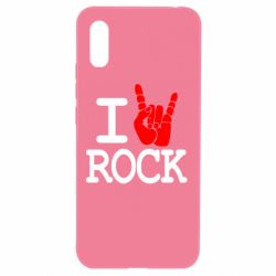 Чехол для Xiaomi Redmi 9a I love rock - PrintSalon