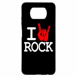 Чехол для Xiaomi Poco X3 I love rock - PrintSalon