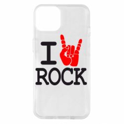 Чехол для iPhone 14 I love rock - PrintSalon