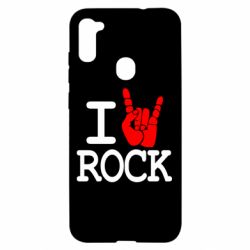 Чехол для Samsung A11/M11 I love rock - PrintSalon