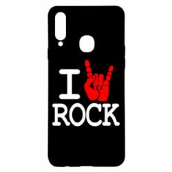 Чехол для Samsung A20s I love rock - PrintSalon