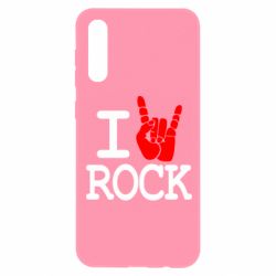 Чехол для Samsung A50 I love rock - PrintSalon