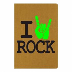 Блокнот с принто I love rock - PrintSalon
