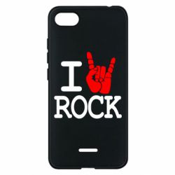 Чехол для Xiaomi Redmi 6A I love rock - PrintSalon