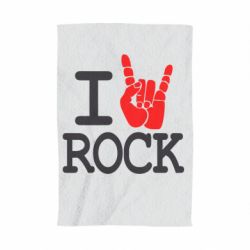 Полотенце с принтом I love rock - PrintSalon