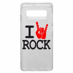 Чехол для Samsung S10+ I love rock - PrintSalon
