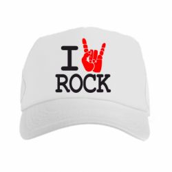 Кепка-тракер I love rock - PrintSalon