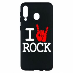 Чехол для Samsung M30 I love rock - PrintSalon
