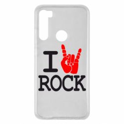 Чехол для Xiaomi Redmi Note 8 I love rock - PrintSalon