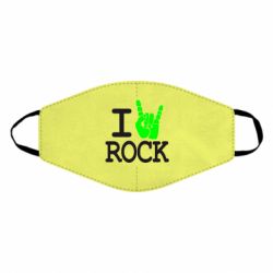 Маска многоразовая I love rock - PrintSalon