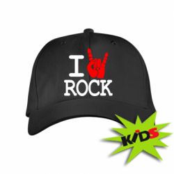 Детская кепка I love rock - PrintSalon