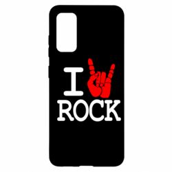 Чехол для Samsung S20 I love rock - PrintSalon