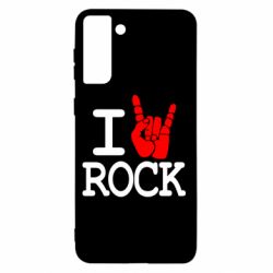 Чехол для Samsung S21+ I love rock - PrintSalon