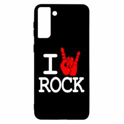 Чехол для Samsung S21 Ultra I love rock - PrintSalon