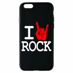 Чехол для iPhone 6/6S I love rock - PrintSalon