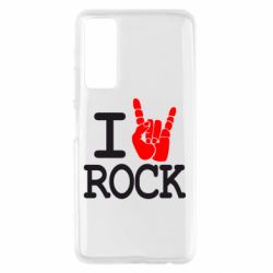 Чехол для Huawei P Smart 2021 I love rock - PrintSalon