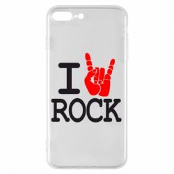 Чехол для iPhone 7 Plus I love rock - PrintSalon