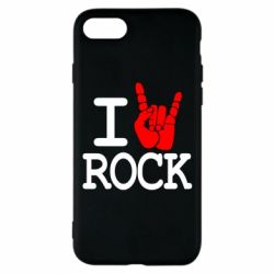 Чехол для iPhone 8 I love rock - PrintSalon