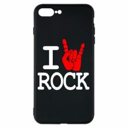 Чехол для iPhone 8 Plus I love rock - PrintSalon