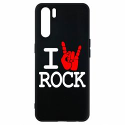 Чехол для Oppo A91/Reno3 I love rock - PrintSalon