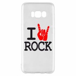 Чехол для Samsung S8 I love rock - PrintSalon