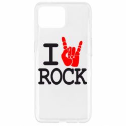 Чехол для Oppo Reno 4 Lite I love rock - PrintSalon