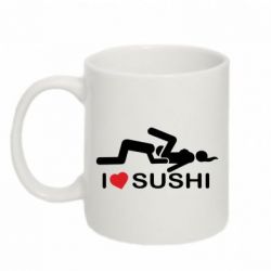 Чашка 320ml I love sushi - PrintSalon