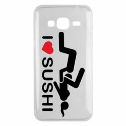 Чехол для Samsung J3 2016 I love sushi - PrintSalon