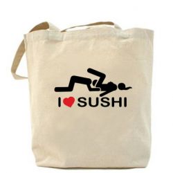 Эко-сумка I love sushi - PrintSalon