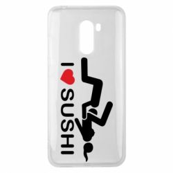 Чехол для Xiaomi Pocophone F1 I love sushi - PrintSalon