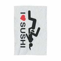 Полотенце с принтом I love sushi - PrintSalon