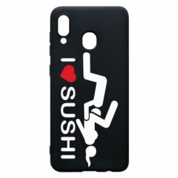 Чехол для Samsung A30 I love sushi - PrintSalon