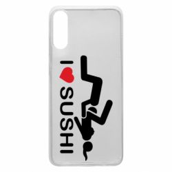 Чехол для Samsung A70 I love sushi - PrintSalon