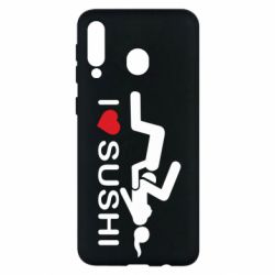 Чехол для Samsung M30 I love sushi - PrintSalon