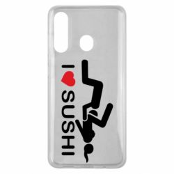 Чехол для Samsung M40 I love sushi - PrintSalon