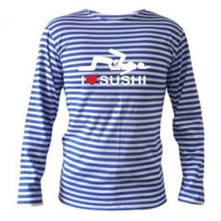 Тельняшка с длинным рукавом I love sushi
